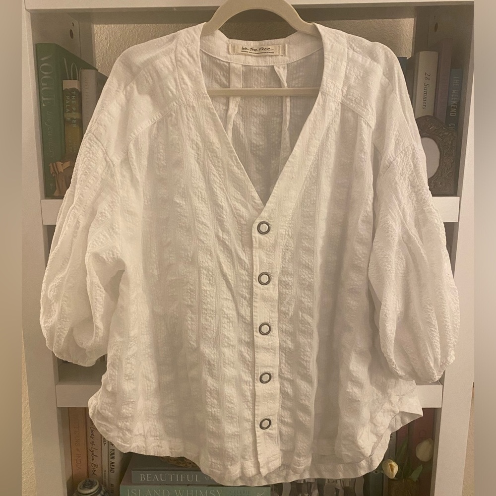 We the Free White Blouse, Size Medium